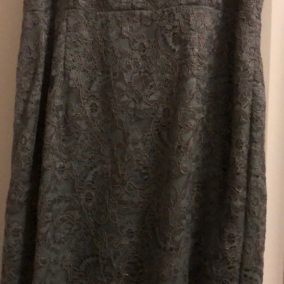 Adrianna Papell Lace dress size 2- sage/grey color from Nordstrom - Picture 3 of 6